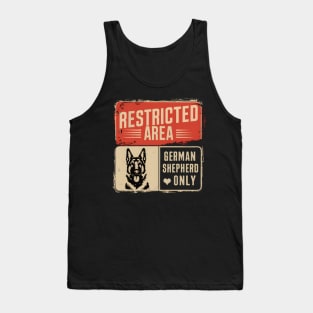 Funny Vintage German Shepherd Dog Dad Tank Top